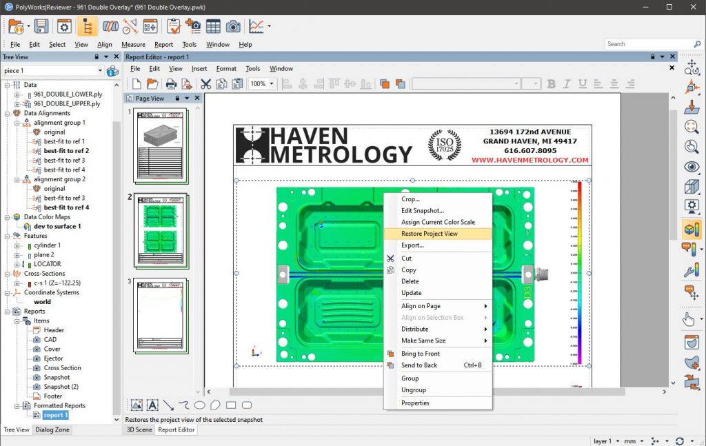 PolyWorks Reviewer User Guide Tutorial Haven Metrology