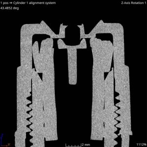 CT Scan Slice View of Nozzle